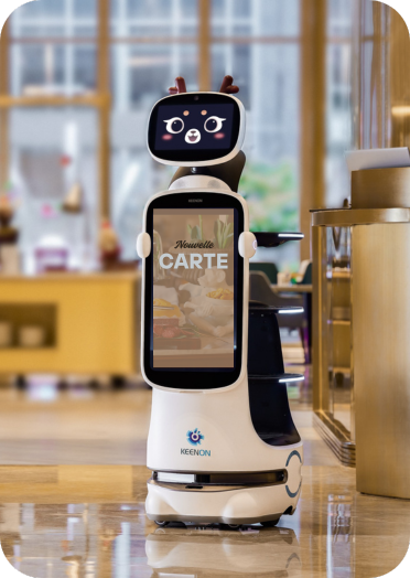 Robot service T10 restaurant publicité